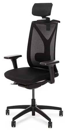 Кресло,синх,1D,под&в, ч DION MeshBl 870 1D black