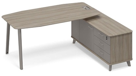 Стол на тумбе правый (тип 2)  ТМ М1 110 МП