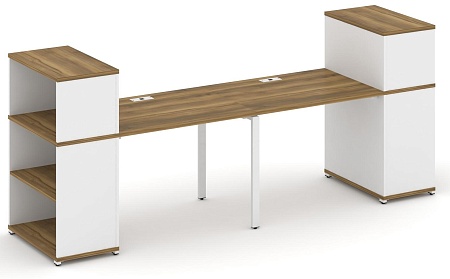 Рабочая станция с опорными стеллажами с надставкой низкой CN.ORS-209