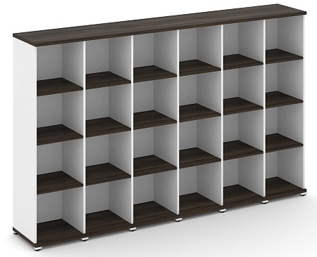 Стеллаж шесть узких секций, 4 ниши CN.STU-460