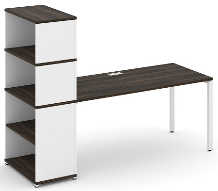 Стол рабочий с опорным стеллажом с надставкой высокой CN.SP-216