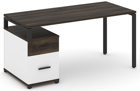 Стол письменный с одной опорной тумбой CN.SP-308 B/W