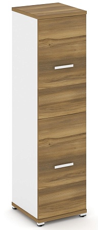 Шкаф одна узкая секция, 4 ниши (2 фасада ЛДСП, 2 ниши) CN.STU-412 B/W