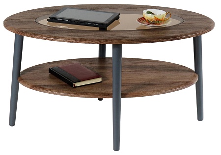 Журнальный столик со стеклом Эль СЖС-01 (Грецкий о...