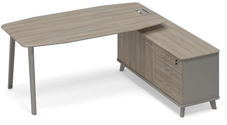 Стол на тумбе правый (тип 2)  ТМ М1 110 МП