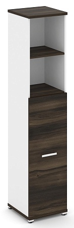 Шкаф одна узкая секция, 5 ниш (фасад ЛДСП накладной на 3 ниши) CN.STU-514 B/W