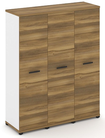 Шкаф три узкие секции, 4 ниши (3 фасада ЛДСП, 4 ниши) CN.STU-436 B/W