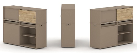 Набор №13. Тумба двойная + низкая надставка ES.NB.2N-13
