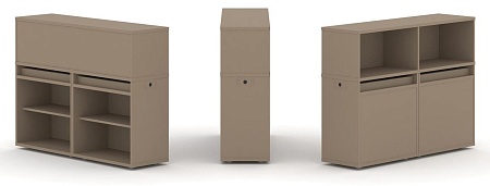 Набор №1. Тумба двойная + низкая надставка ES.NB.2N-1