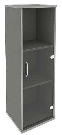 Шкаф средний узкий правый (1 низкая дверь стекло) А.СУ-2.2 (R)