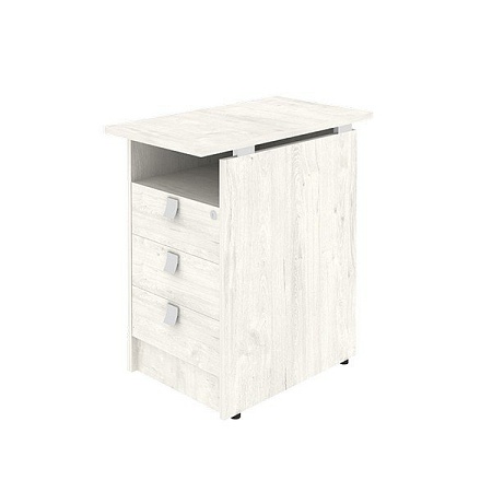 Тумба приставная (3 ящика фолдинг, с замком) Л.ТП-4.2F