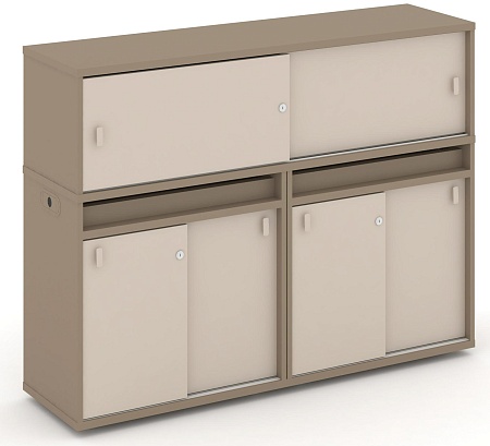 Набор №6. Тумба двойная + низкая надставка ES.NB.2N-6