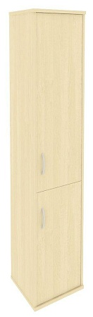Шкаф высокий узкий правый (1 низкая дверь ЛДСП, 1 средняя дверь ЛДСП) А.СУ-1.3 (R)
