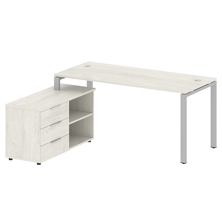 Рабочая станция с опорной тумбой левая БП.РС-СТС -2.4 Л