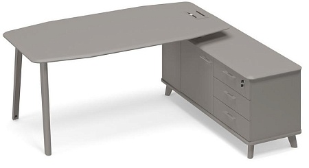 Стол на тумбе правый (тип 2)  ТМ М1 110 МП