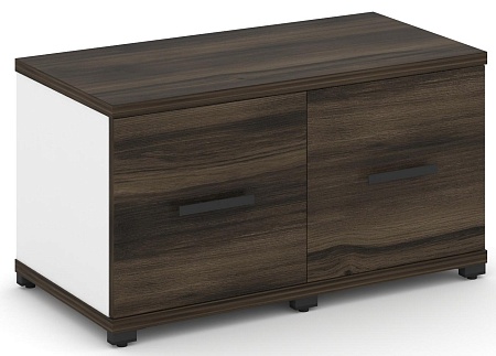 Шкаф две узкие секции, 1 ниша (2 фасада ЛДСП,  1 ниша) CN.STU-123 B/W