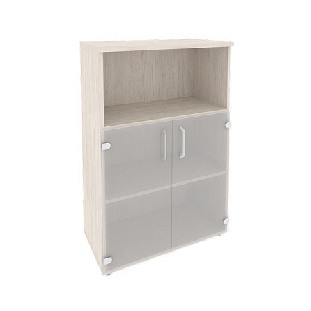 Шкаф средний широкий (2 низких фасада стекло) O.ST-2.2