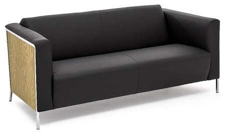 Диван 2м  кожа VISPO FLORE 2 DAKOTA black