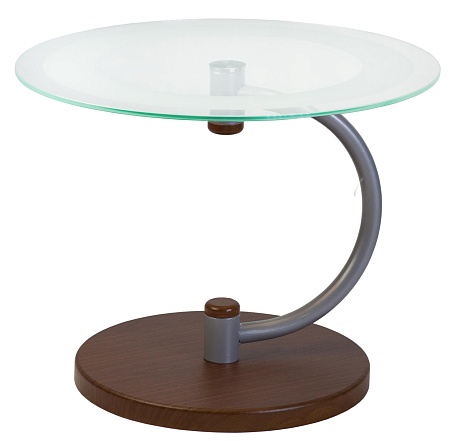 Журнальный столик Дуэт 13Н (металлик/ср.-кор/прозр...