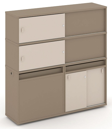 Набор №27. Тумба двойная + высокая надставка ES.NB.2V-27