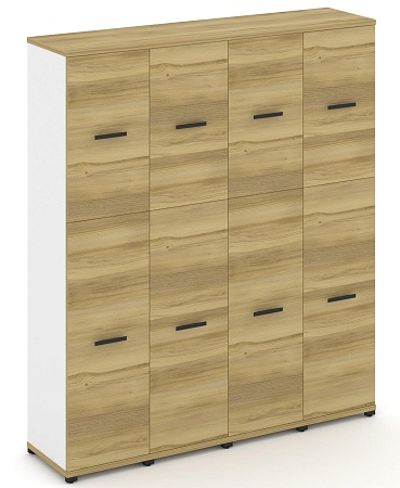 Шкаф четыре узкие секции, 5 ниш (4 фасада ЛДСП, 3 ниши + 4 фасада ЛДСП, 2 ниши) CN.STU-545 B/W