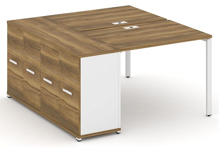 Рабочая станция с опорным распашным шкафом CN.DRS-217 B/W