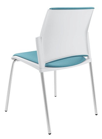 RESTART Стул, каркас Хром, Пластик Белый ЦБ-00014007