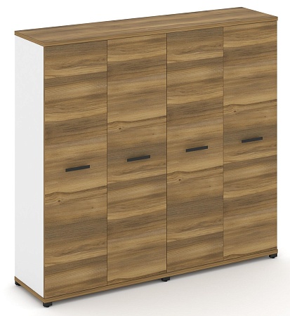 Шкаф две широкие секции, 4 ниши (4 фасада ЛДСП, 4 ниши) CN.STS-426 B/W