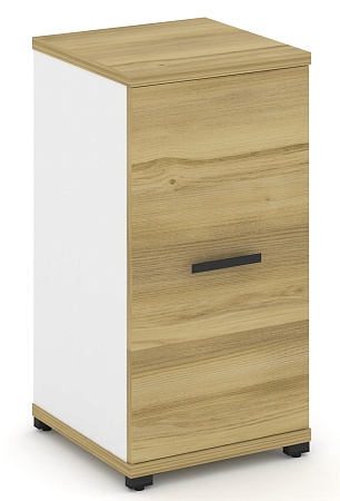 Шкаф одна узкая секция, 2 ниши (фасад ЛДСП, 2 ниши) CN.STU-213 B/W