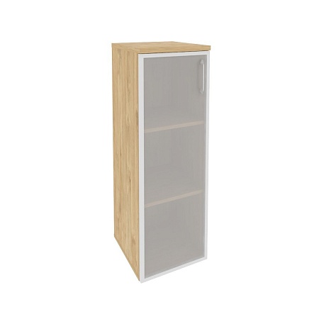 Шкаф средний узкий левый (1 средний фасад стекло в раме) O.SU-2.4R(L)