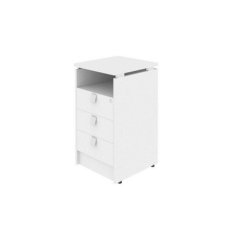 Тумба приставная (3 ящика фолдинг, с замком) Л.ТП-4F