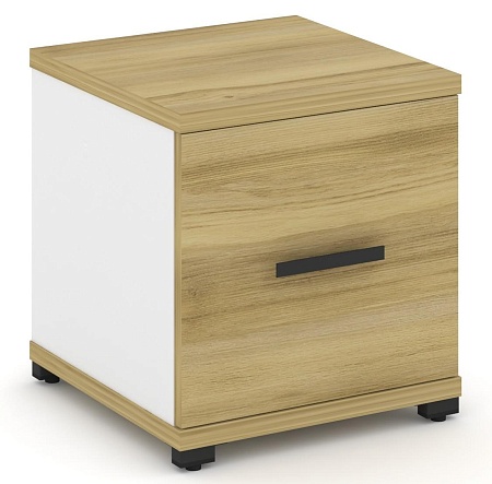 Шкаф четыре узкие секции, 1 ниша (Один фасад ЛДСП, накладной на 1 нишу) CN.STU-113 B/W