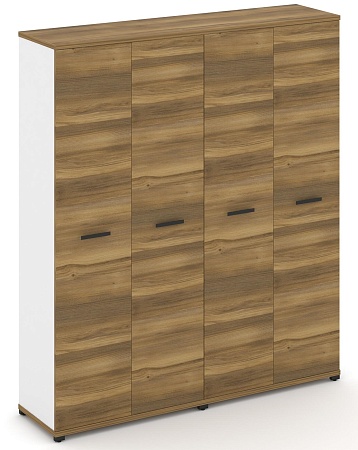 Шкаф две широкие секции, 5 ниш (4 фасада ЛДСП, 5 ниш) CN.STS-528 B/W