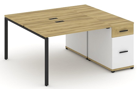 Рабочая станция с одной опорной тумбой CN.DRS-406 B/W