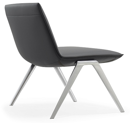 KAYAK Кресло lounge СЕРЫЙ/ПОЛИР.АЛ. F2313 Chrome NXPU9721 grey