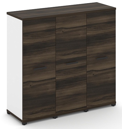 Шкаф три узкие секции, 3 ниши (3 фасада ЛДСП, 3 ниши) CN.STU-336 B/W