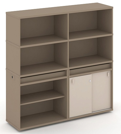 Набор №13. Тумба двойная + высокая надставка ES.NB.2V-13