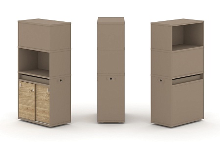 Набор №3 Тумба одиночная + высокая надставка ES.NB.1V-3