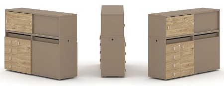 Набор №18. Тумба двойная + низкая надставка ES.NB.2N-18