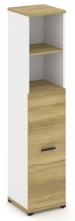 Шкаф одна узкая секция, 5 ниш (фасад ЛДСП накладной на 3 ниши) CN.STU-514 B/W