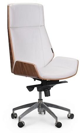 Кресло офисное Патио WH001-whiteleather