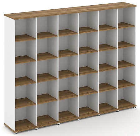 Стеллаж шесть узких секций, 5 ниш CN.STU-560