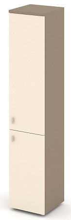 Шкаф высокий узкий правый (1 низкий фасад ЛДСП + 1 средний фасад ЛДСП) ES.SU-1.3(R)