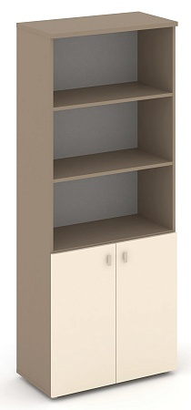 Шкаф высокий широкий (2 низких фасада ЛДСП) ES.ST-1.1