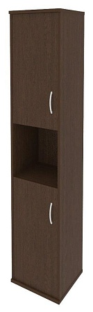 Шкаф высокий узкий левый (2 низкие двери ЛДСП) А.СУ-1.5 (L)