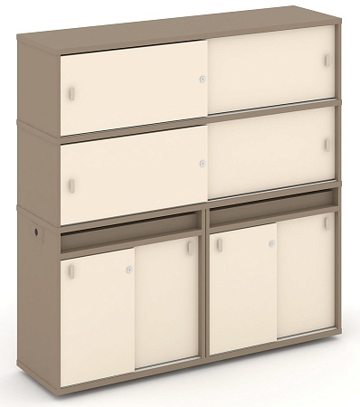 Набор №8. Тумба двойная + высокая надставка ES.NB.2V-8