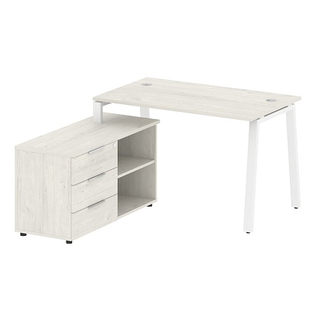 Рабочая станция на А-образном м/к с опорной тумбой левая БА.РС-СТС-2.2 Л