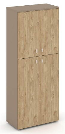 Шкаф высокий широкий (2 средних фасада ЛДСП + 2 низких фасада ЛДСП) ES.ST-1.8