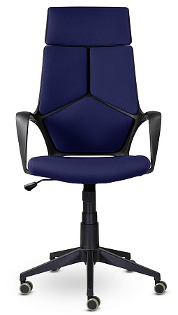 Кресло офисное  IQ (black plastic blue) CX0898R-1-139