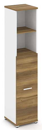 Шкаф одна узкая секция, 5 ниш (фасад ЛДСП накладной на 3 ниши) CN.STU-514 B/W